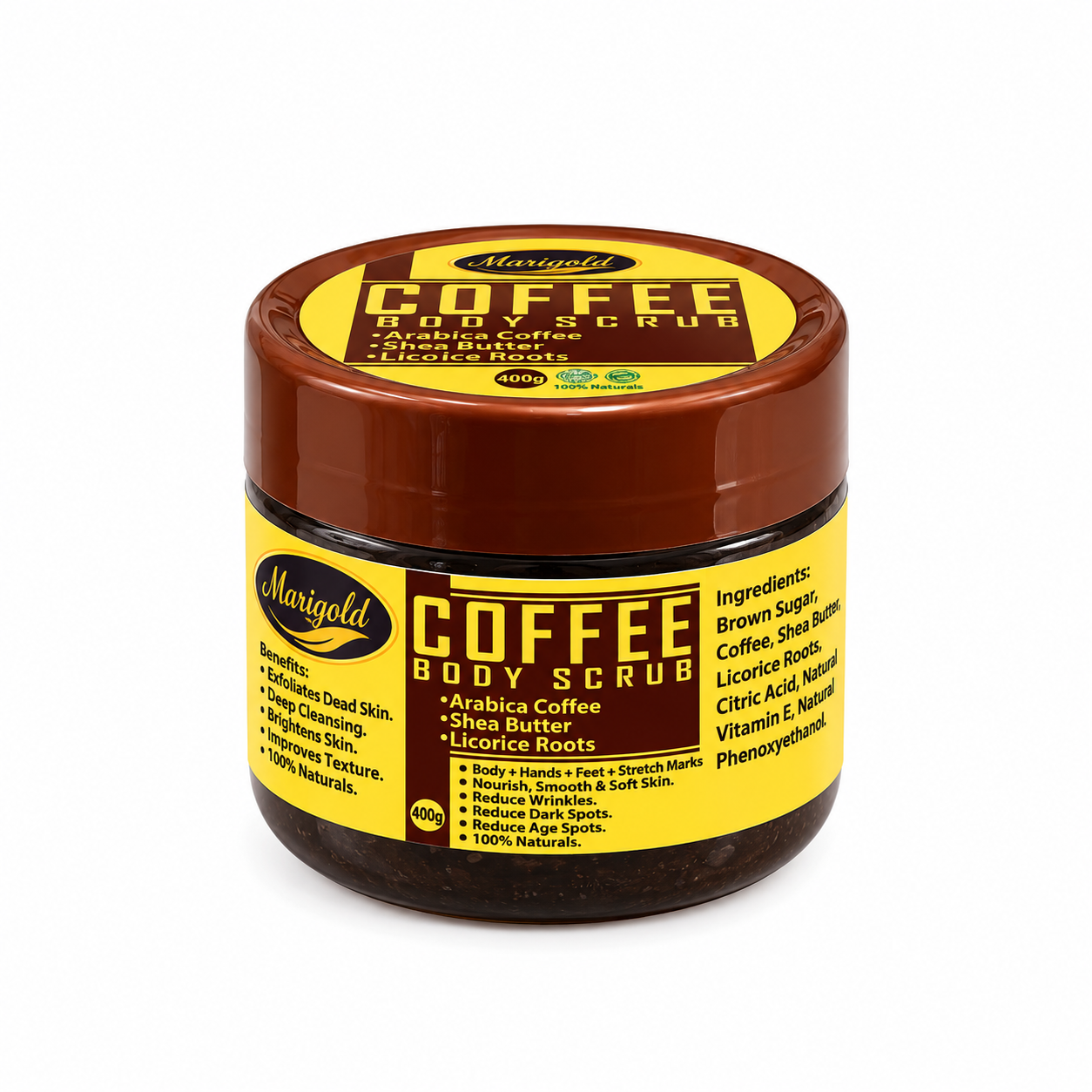 Marigold Beauty Coffee Body Scrub